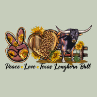 Peace Love Texas Longhorn Bull Ladies Tee | Teevron