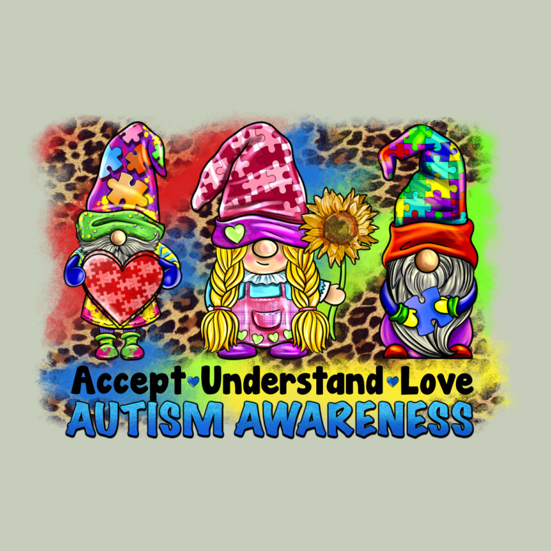 Accept Understand Love Autism Awareness Western Background Ladies Tee by BarkalooDesign | Teevron