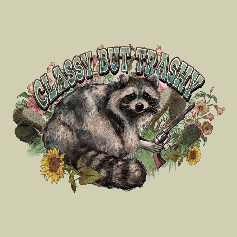 Classy But Trashy Racoon Heavy Core Tee by NancyCooperArtShop | Teevron