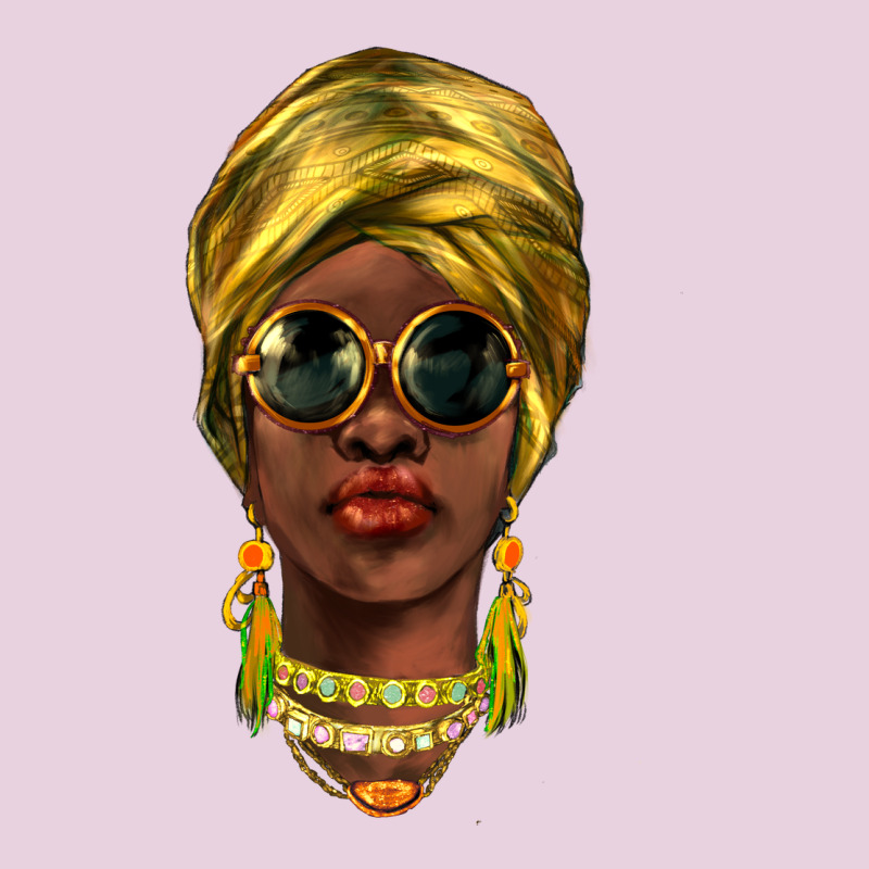 African Woman Ladies Tee by NancyCooperArtShop | Teevron