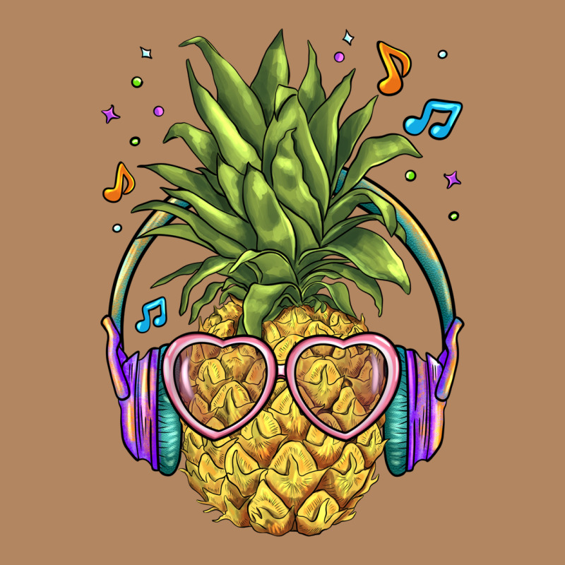 Pineapple With Headphone Long Sleeve Tee by BarkalooDesign | Teevron