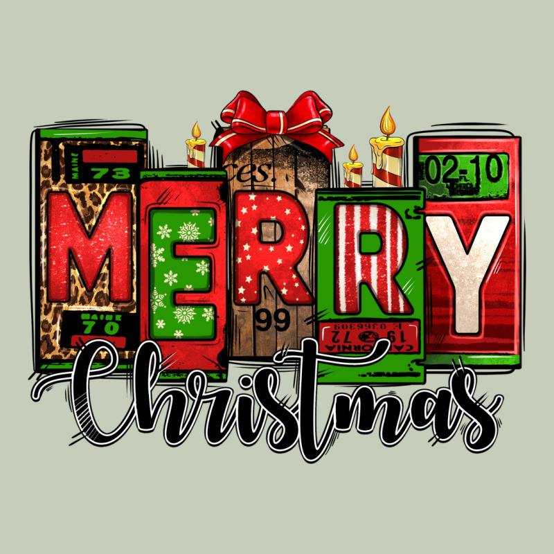 Merry Christmas License Plate Letters Ladies Tee by Jasminsmagicworld | Teevron