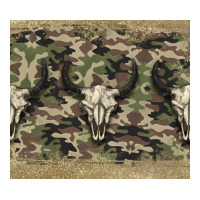 camouflage bull skull | Teevron