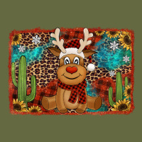 Western Christmas Reindeer With Background Long Sleeve Tee | Teevron