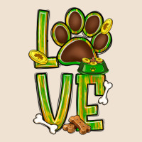 Tie Dye St. Patrick's Day Love Dog Paw Urban Heavy Tee | Teevron