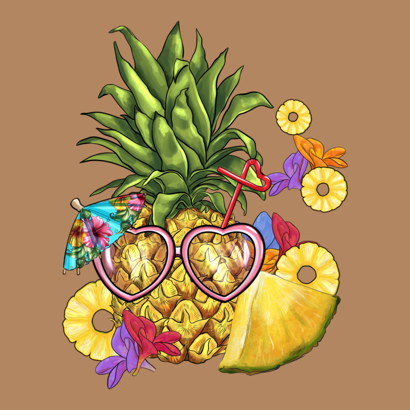 Pineapple Enjoying Long Sleeve Tee by BarkalooDesign | Teevron
