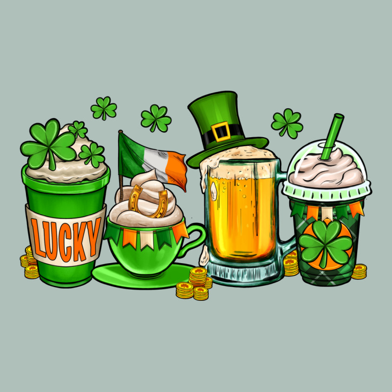 St. Patrick's Day Coffee Cups Heavyweight Hoodie by OliviaCreatesArt | Teevron