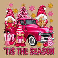 Tis' The Season Pink Christmas Gnomes Truck Vintage Hoodie | Teevron