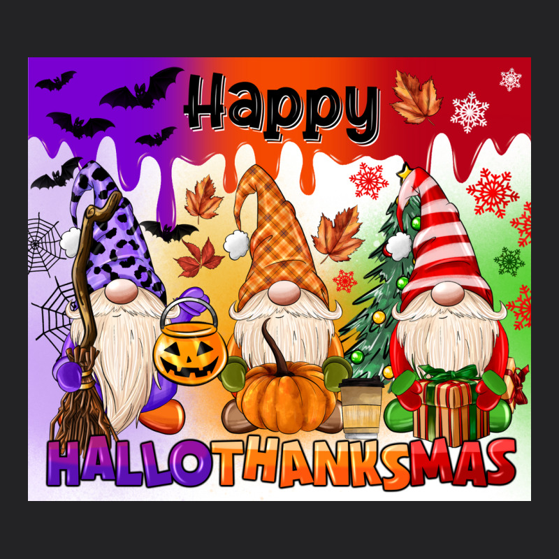 Happy Hallothanksmas Gnomies Vintage Tee by MaliasSmallBusiness | Teevron