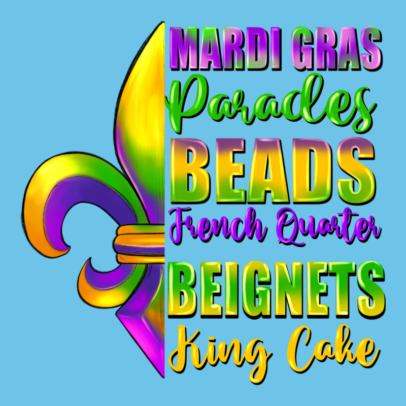Mardi Gras Parades Beads Premium Sweatshirt by FaDigitalArtStudio | Teevron