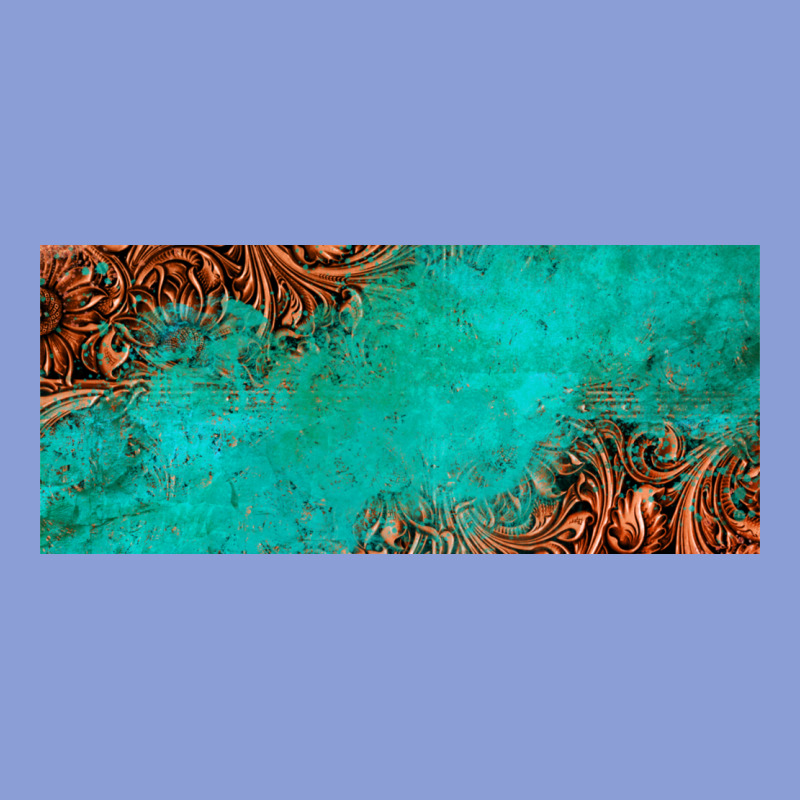 Tooled Leather Turquoise Glitter 11oz Mug Long Sleeve Tee by Jasminsmagicworld | Teevron
