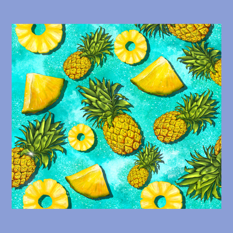 Blue Pineapple Long Sleeve Tee by BarkalooDesign | Teevron