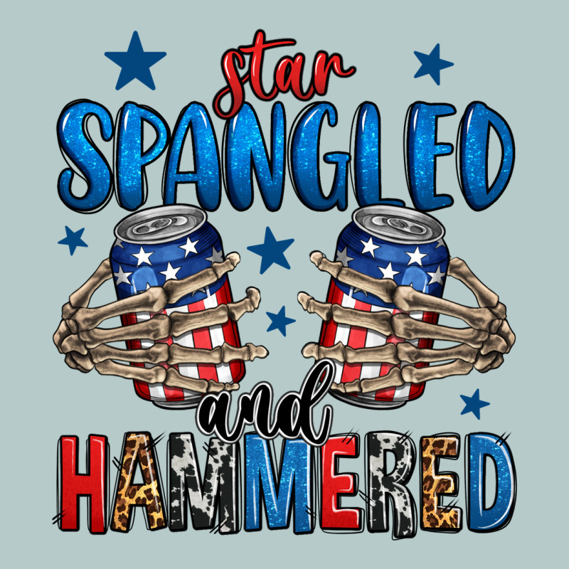 Star Spangled And Hammered Skeleton Hand Heavy Core Tee by Jasminsmagicworld | Teevron