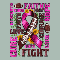 Breast Cancer American Football Ribbon Love Cure Fight Bbs Classic Tee | Teevron