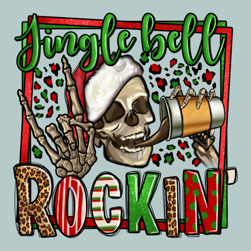 Jingle Bell Rockin Skeleton Christmas Heavy Core Tee by Jasminsmagicworld | Teevron