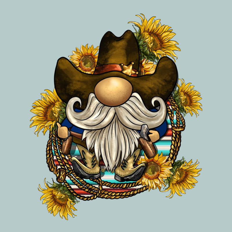 Cowboy Gnome Sunflower Rope Heavy Core Tee by BarkalooDesign | Teevron