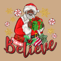 Believe Black Santa Christmas Vintage Hoodie | Teevron