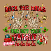 Deck The Halls And Not Your Family Vintage Hoodie | Teevron
