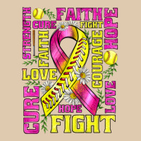 Breast Cancer Softball Ribbon Love Cure Fight Bbs Classic Tee | Teevron