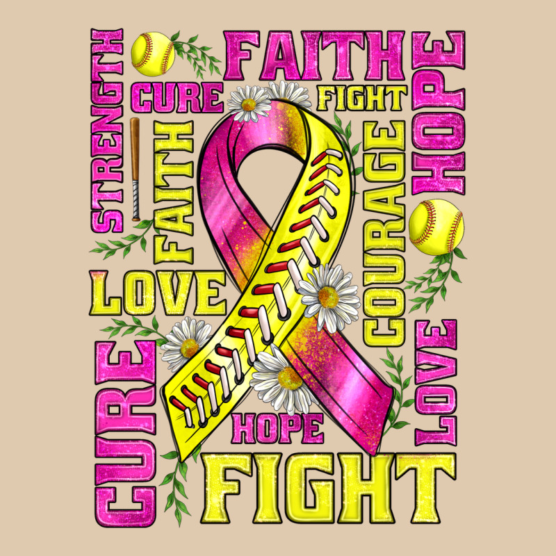 Breast Cancer Softball Ribbon Love Cure Fight Bbs Classic Tee by BundleAndBundleShop | Teevron