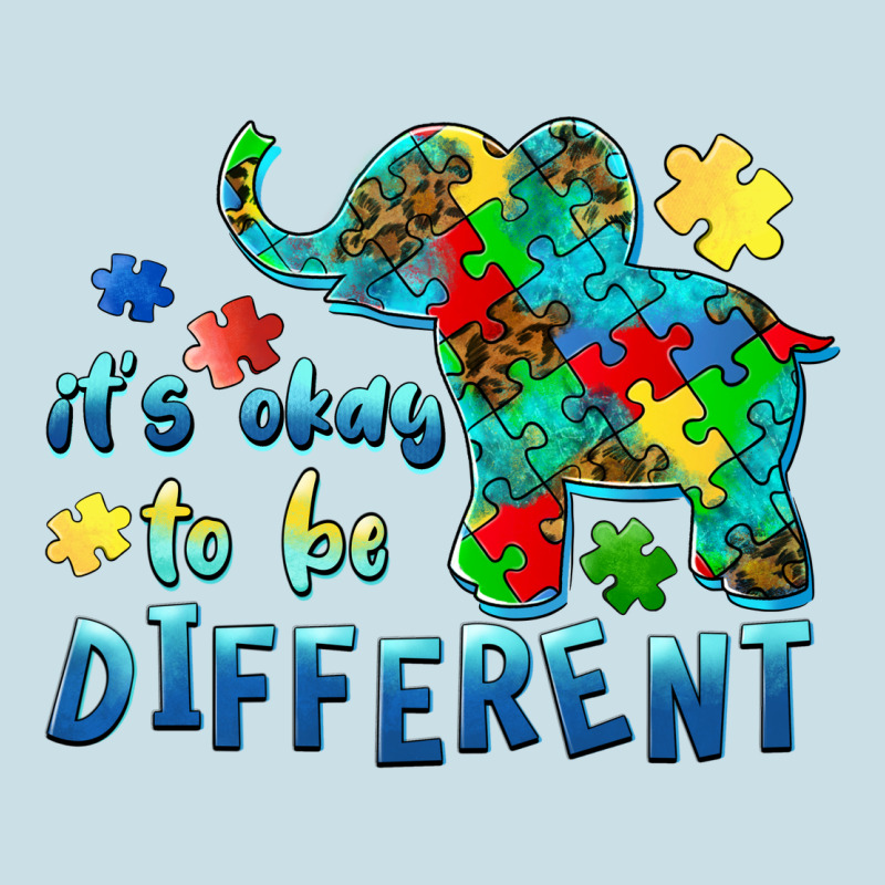 It's Okay To Be Different Elephant Autism Awareness Ladies Tee by BarkalooDesign | Teevron
