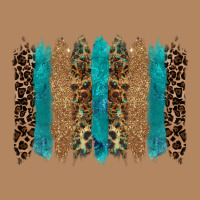 Glitter Turqoise Leopard Tooled Leather Background Long Sleeve Tee | Teevron