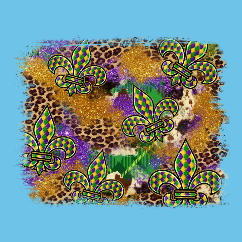 Mardi Gras Plaid Purple Glitter Background Premium Sweatshirt by FaDigitalArtStudio | Teevron