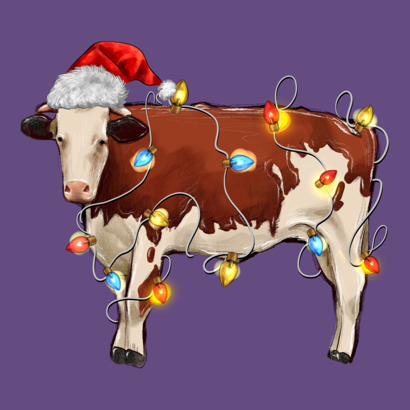 Christmas Cow Vintage Hoodie by MaliasSmallBusiness | Teevron