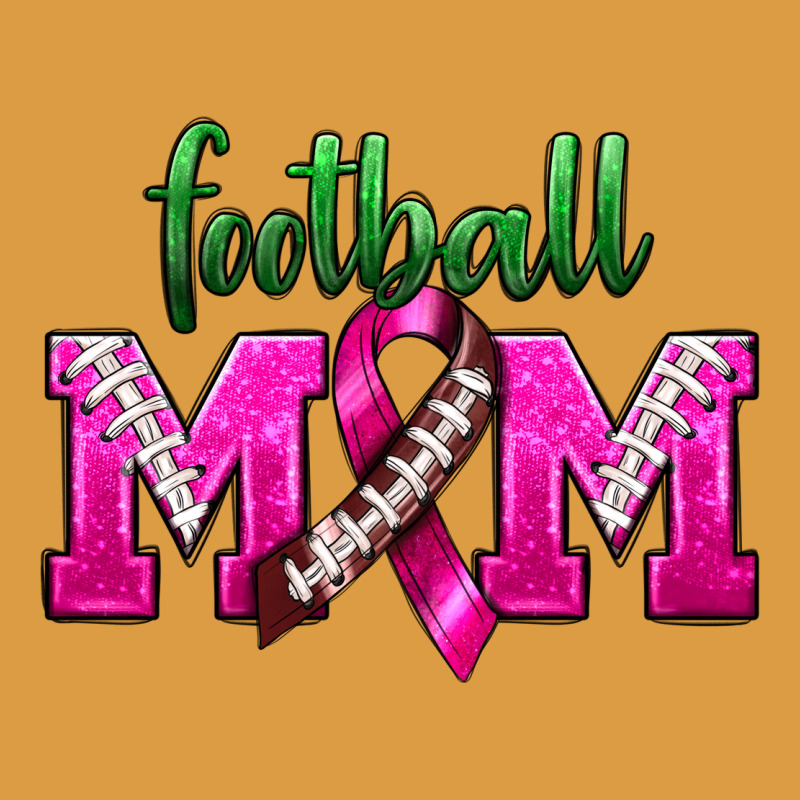 Football Mom Breast Cancer Urban Heavy Tee by BundleAndBundleShop | Teevron