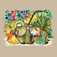 Coconut With Fruits  Background Long Sleeve Tee | Teevron