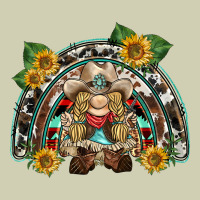 Western Gnome Sunflowers Rainbow Heavy Core Tee | Teevron