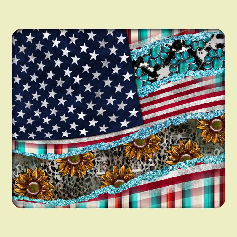 American Flag Mouse Pad Urban Hoodie by CowhideDigitalArt | Teevron