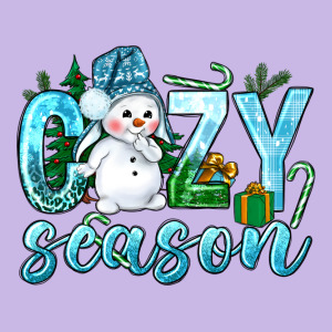 Cozy Season Winter Christmas Heavy Core Tee Designed By Nancycooperartshop