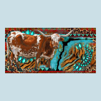 Texas Longhorn With Aztec Tiger And  Leopard Ladies Tee | Teevron