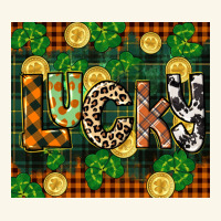 St Patricks Day Lucky Clover And Coins Premium Hoodie | Teevron
