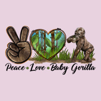 Peace Love Baby Gorilla Ladies Tee | Teevron