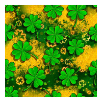 St. Patricks clover pattern digital paper | Teevron