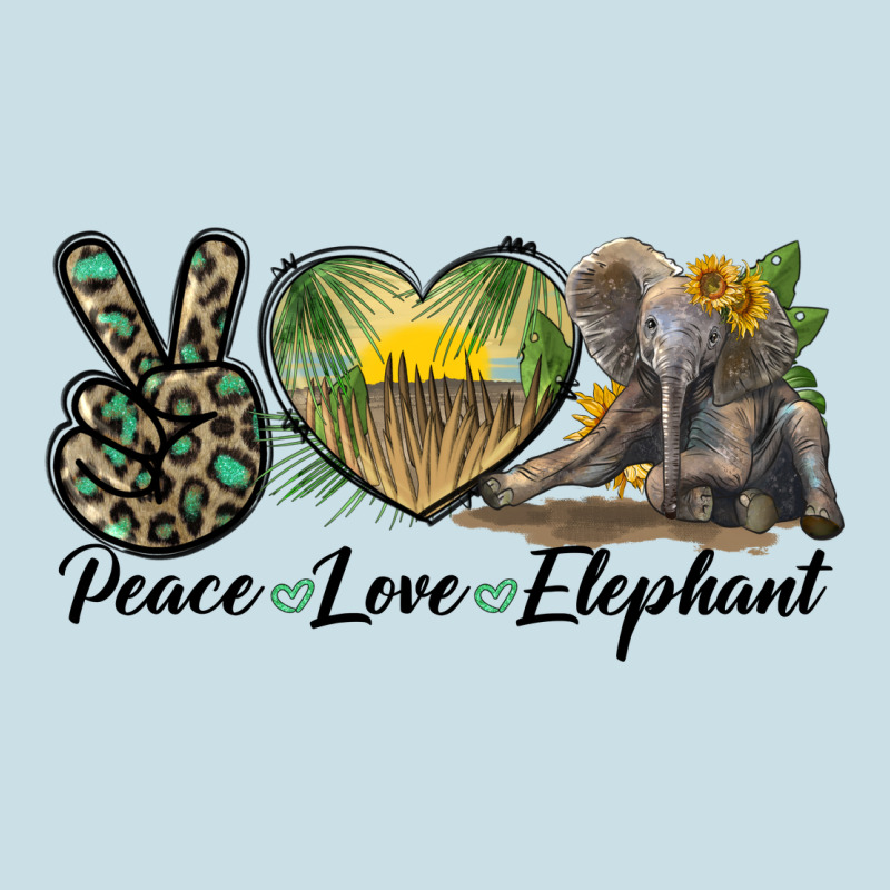 Peace Love Elephant Ladies Tee by LillyAllenDesigns | Teevron
