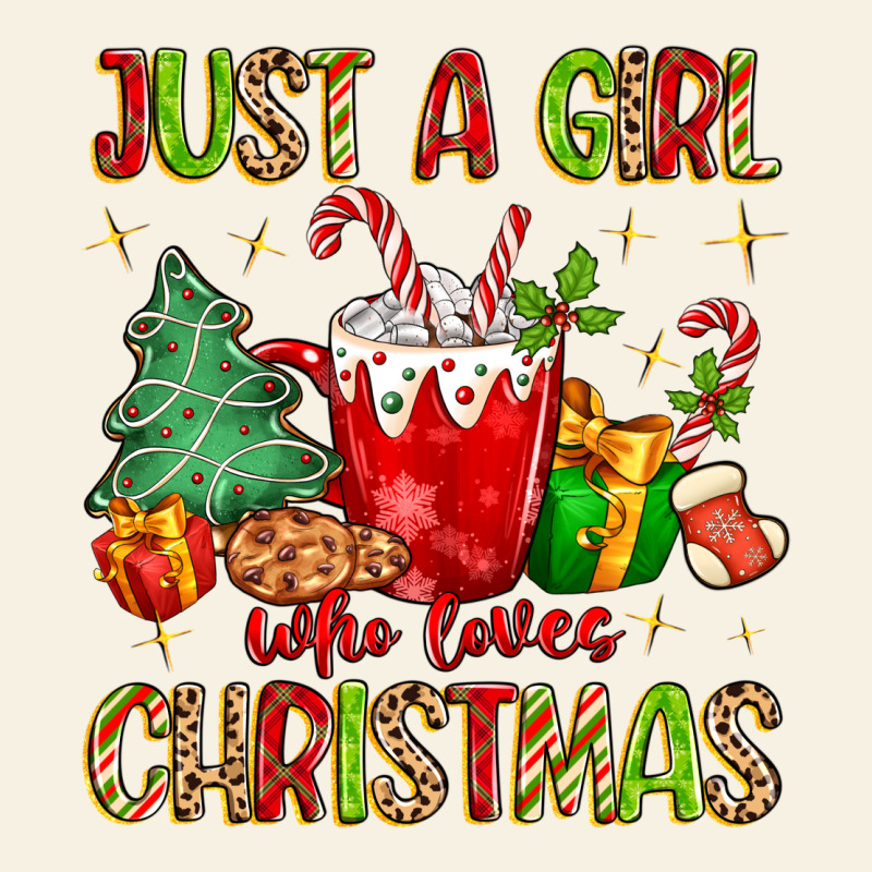 Just A Girl Who Loves Christmas Vintage Tee by MaliasSmallBusiness | Teevron