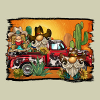 Western Truck Cowboy Gnome Background Heavy Core Tee | Teevron