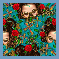 Messy Bun Mom And Cross With Leopard Patterns Urban Heavy Tee | Teevron