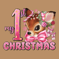 My First Christmas Pink Reindeer Vintage Hoodie | Teevron