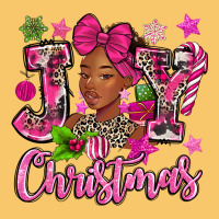 Pink Christmas Joy Black Woman Vintage Hoodie | Teevron