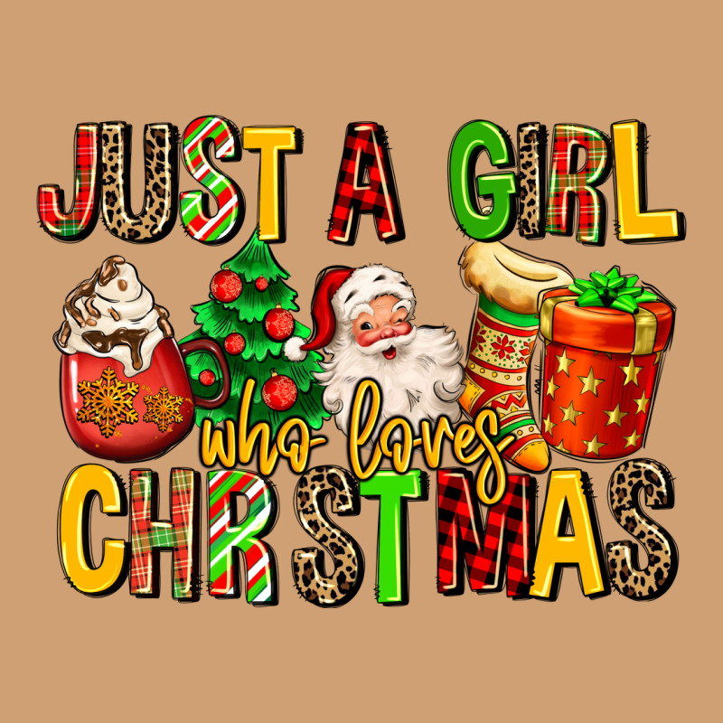 Just A Girl Who Loves Christmas Vintage Tee by MaliasSmallBusiness | Teevron