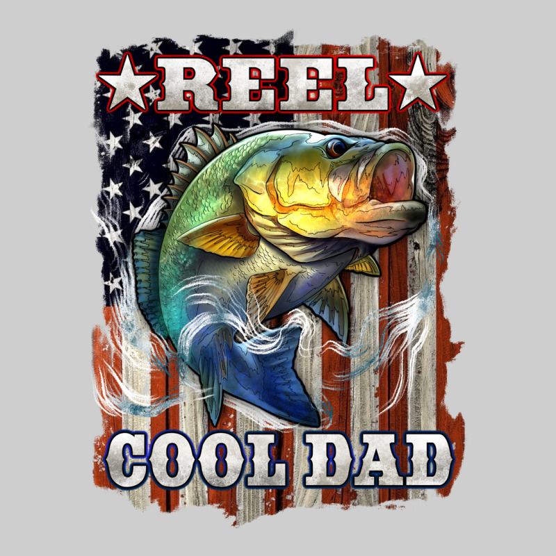Reel Cool Dad Bass Premium Tee by LillyAllenDesigns | Teevron