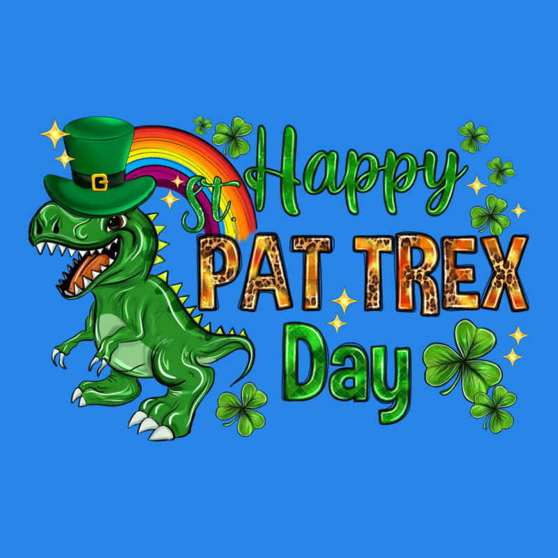 St. Patrick's Happy Pat T-rex Day With Rainbow Premium Hoodie by HowdyJamesFarm | Teevron