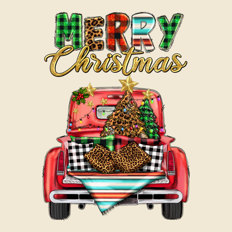 Merry Christmas Truck Premium Tee by BarkalooDesign | Teevron