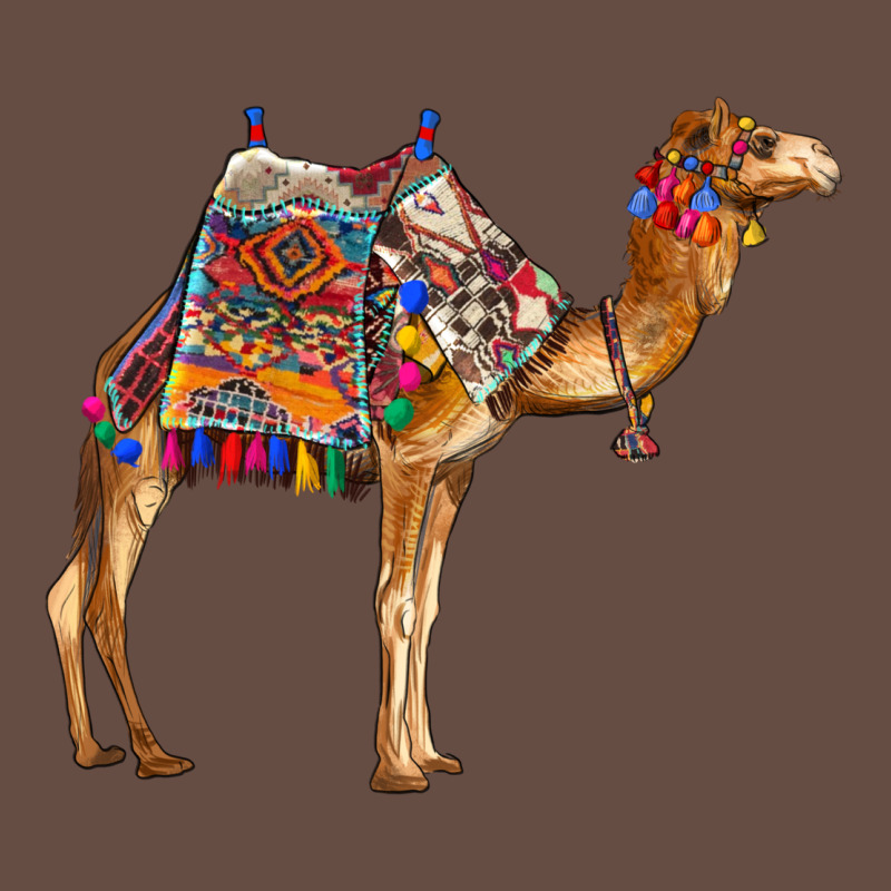 Camel With Colorful Saddle Long Sleeve Tee by BarkalooDesign | Teevron