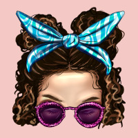 Messy Bun Mom And Pink Leopard Sunglasses Urban Heavy Tee | Teevron