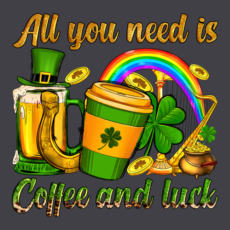 St. Patrick's All You Need Is Coffee And Luck Heavyweight Hoodie by OliviaCreatesArt | Teevron